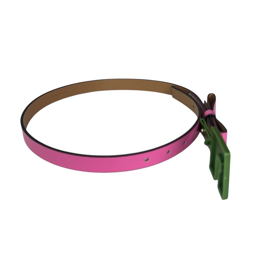 Kate Spade Bow Leather Belt in Pink Small - Picture 5 of 6